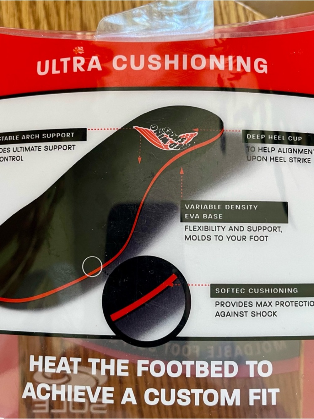 Red Wing Shoe Moldable Foot Support System